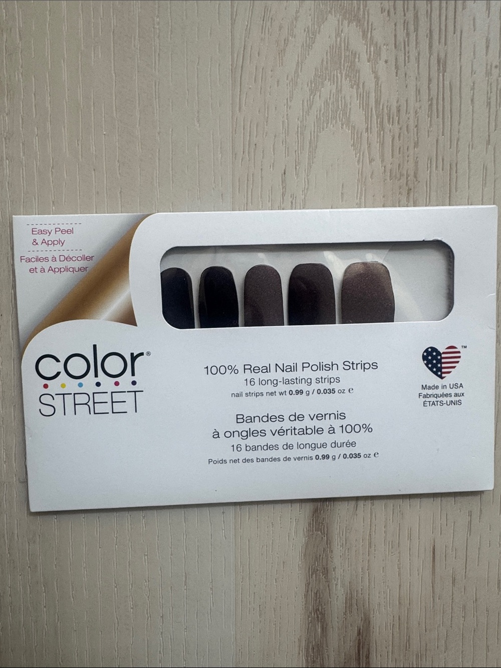 Color Street Deep Matter Nail Polish Strips - purple Shade